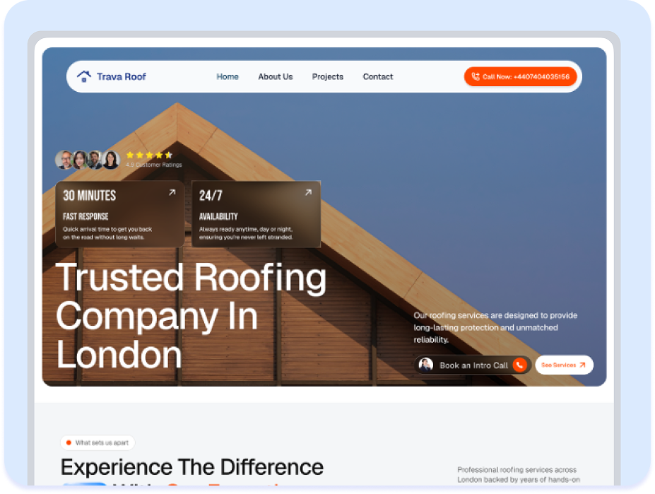 Website design example 2