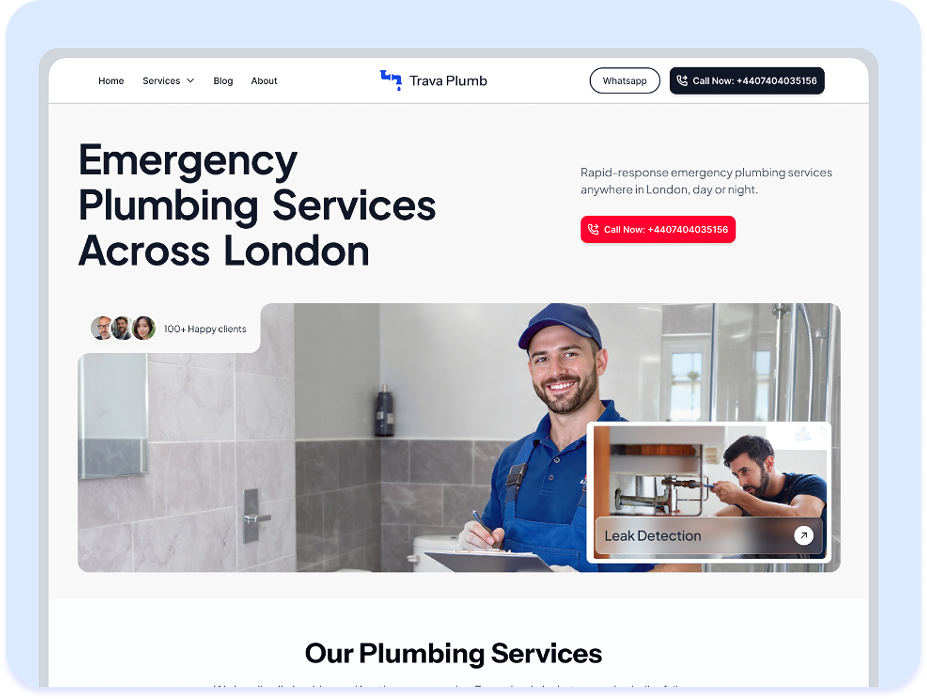 Website design example 3