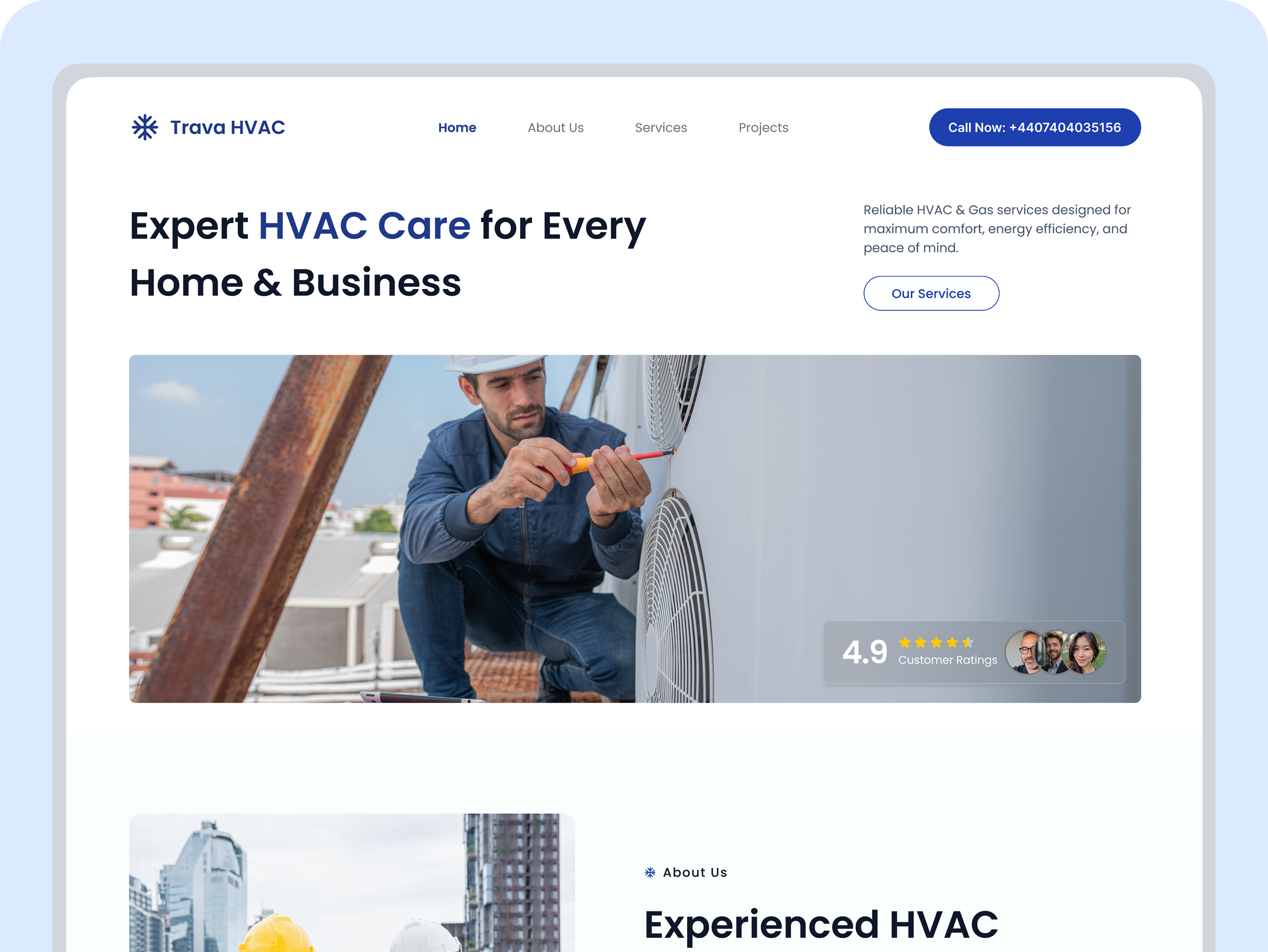 Website design example 5