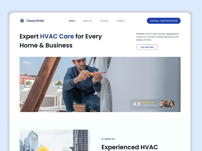 Website design example 5
